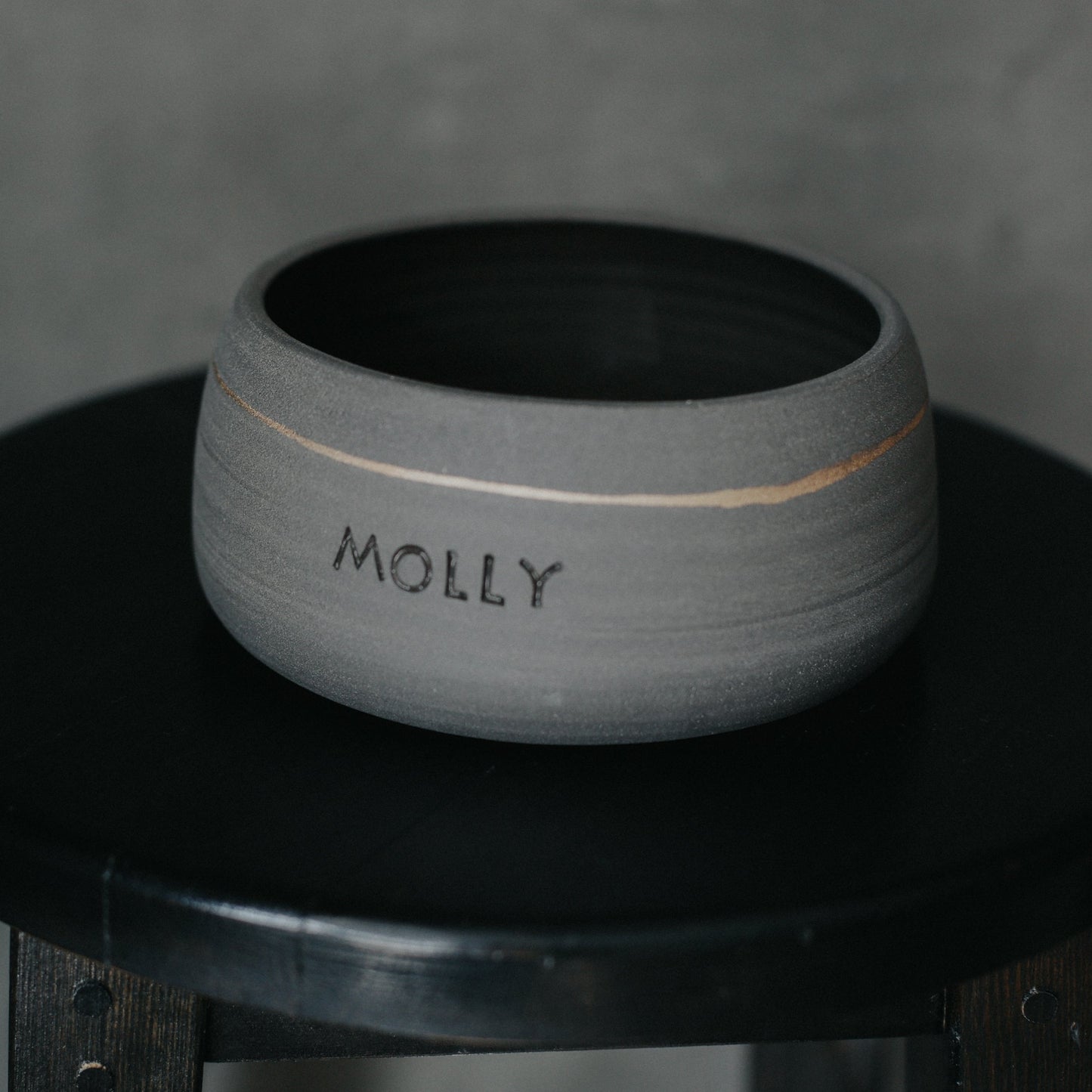 Unique dog feeding bowl - Handcrafted ceramic, custom-designed, and personalized.