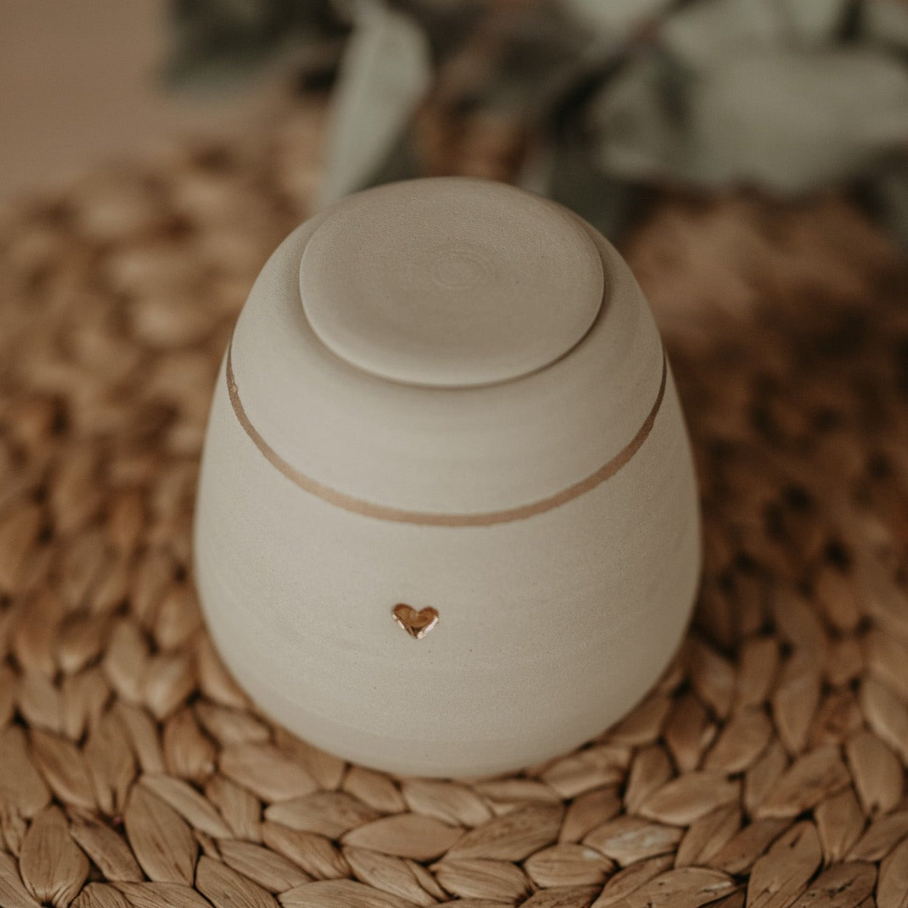 Ceramic cat urn