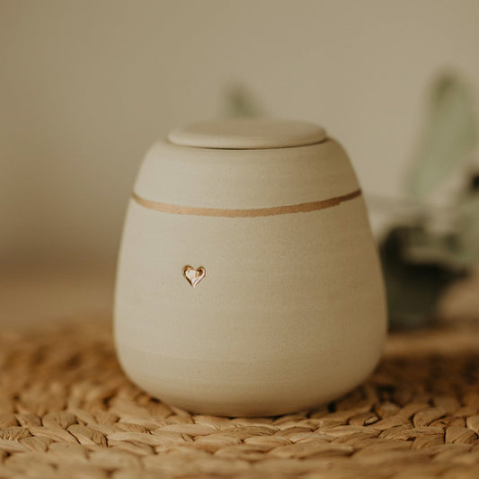 Handmade dog urns for ashes