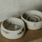 Two toned bowl set + jute bowl mat